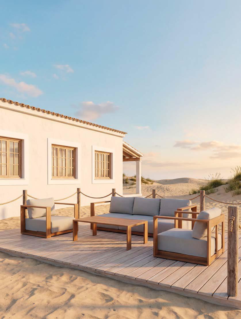 Muebles de exterior Artisa para verano en el hogar, conjunto de sofá y sillones para jardín y terraza con diseño elegante y confortable