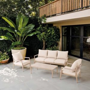 Muebles de exterior Artisa para verano en el hogar, conjunto de sofá y sillones para jardín y terraza con diseño elegante y confortable