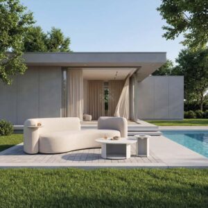 Muebles de exterior Artisa para verano en el hogar, conjunto de sofá y sillones para jardín y terraza con diseño elegante y confortable