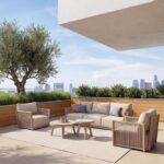 Muebles de exterior Artisa para verano en el hogar, conjunto de sofá y sillones para jardín y terraza con diseño elegante y confortable