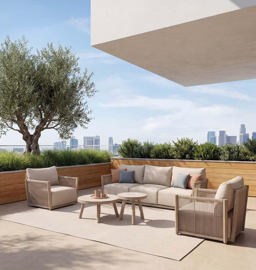 Muebles de exterior Artisa para verano en el hogar, conjunto de sofá y sillones para jardín y terraza con diseño elegante y confortable