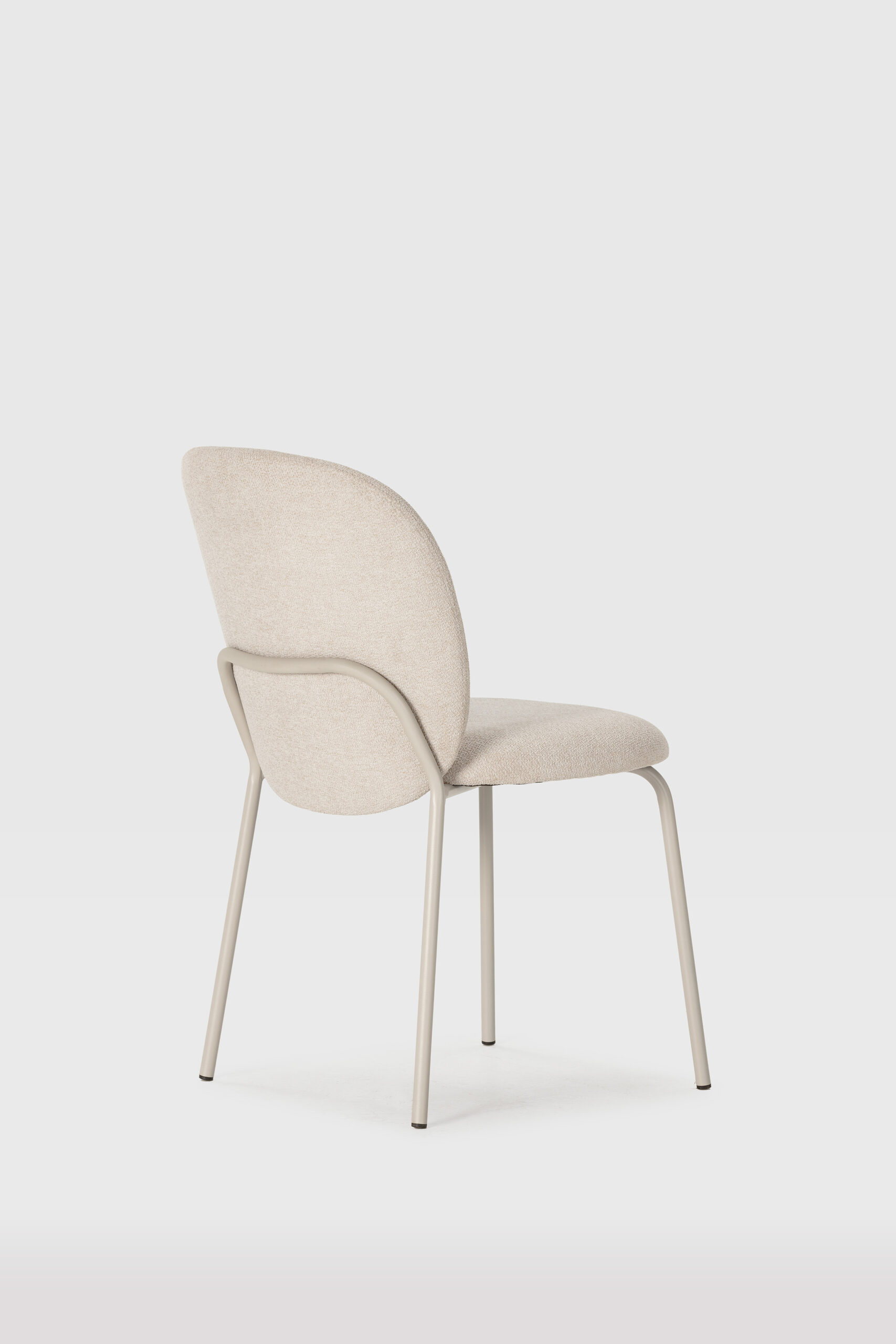 Silla beige patas crema Daia pack 4 unidades
