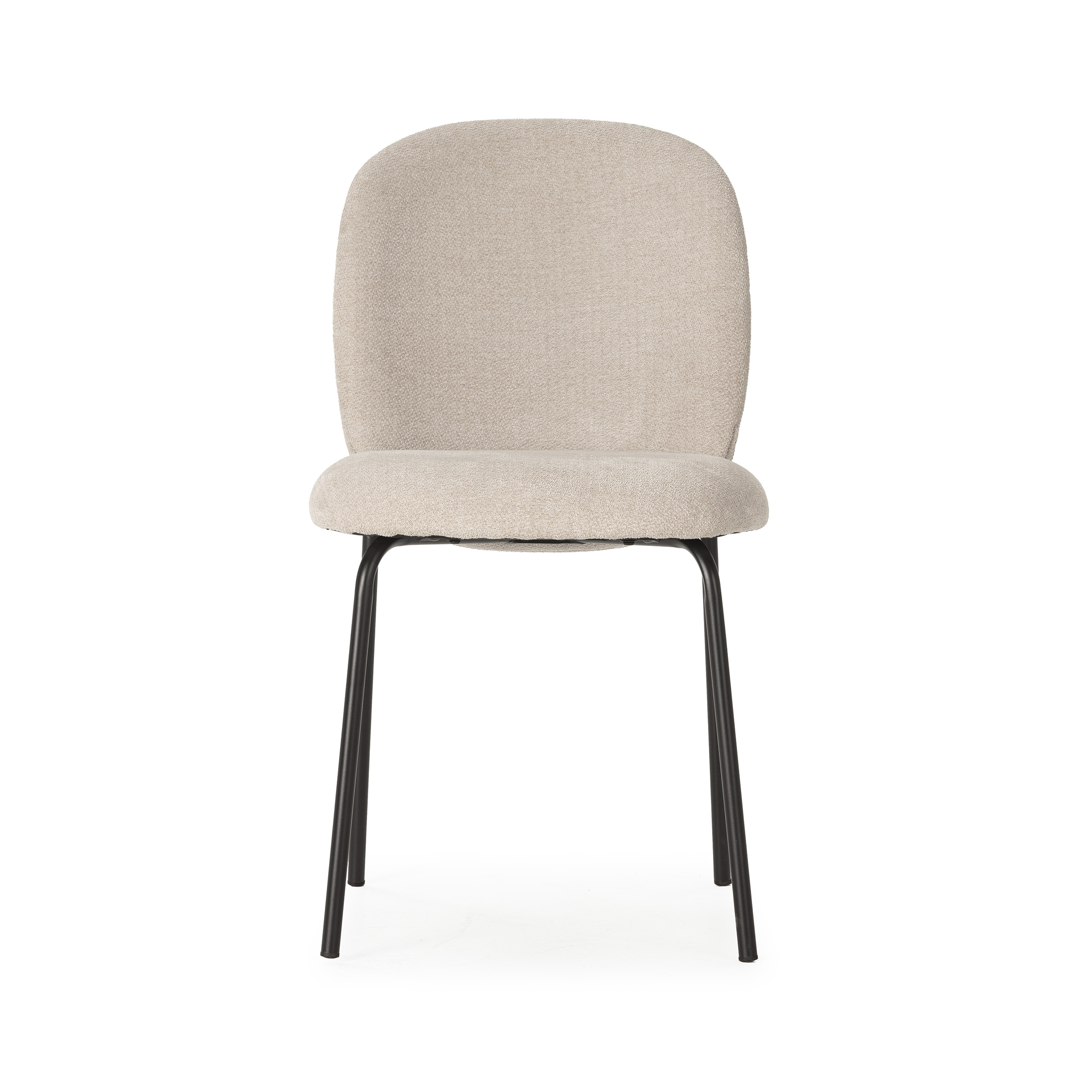 Silla comedor textil y estructura metálica colección daia