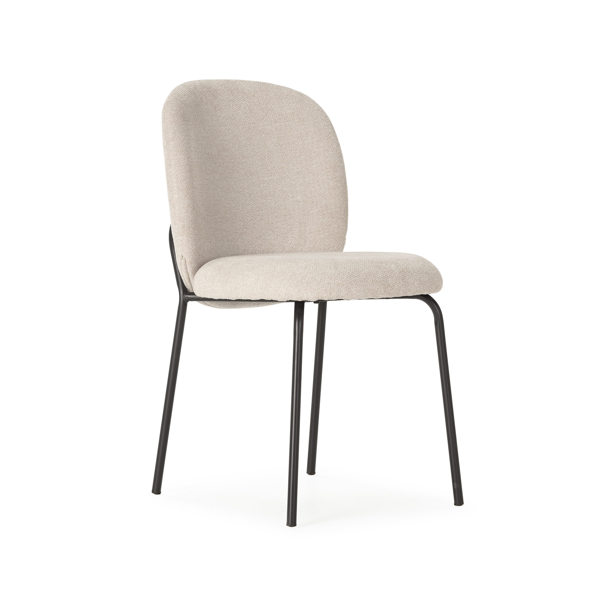 Silla comedor textil y estructura metálica colección daia