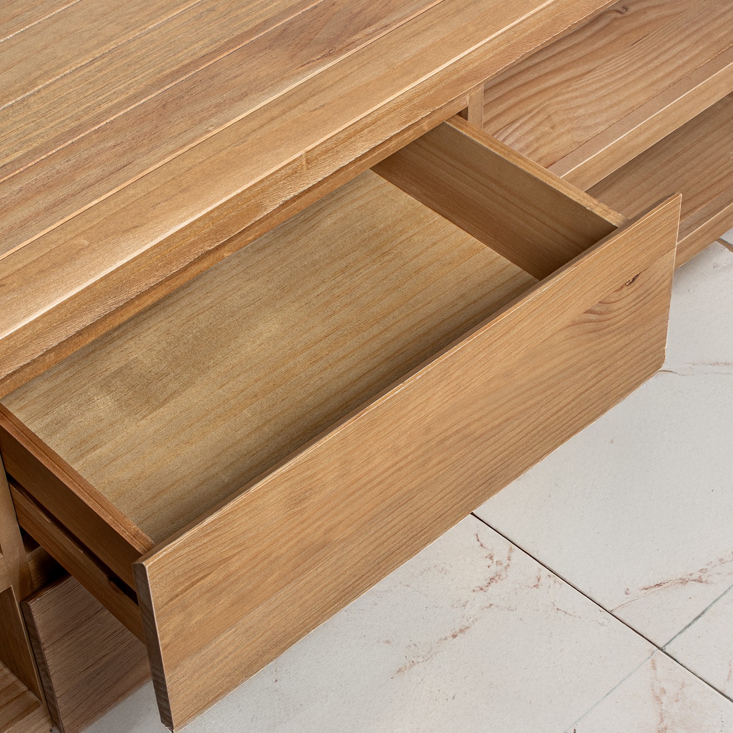 Mueble tv Colección atemporal en madera natural Nueva Zelanda
