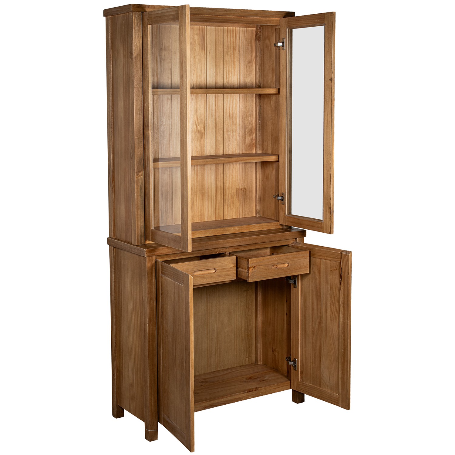 Vitrina Colección atemporal en madera natural Nueva Zelanda