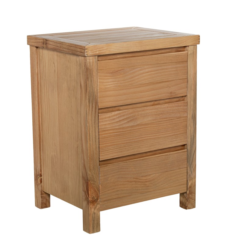 Mesita de noche Colección atemporal en madera natural Nueva Zelanda