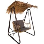 Columpio para Jardín en acero negro colección outdoor Artisa