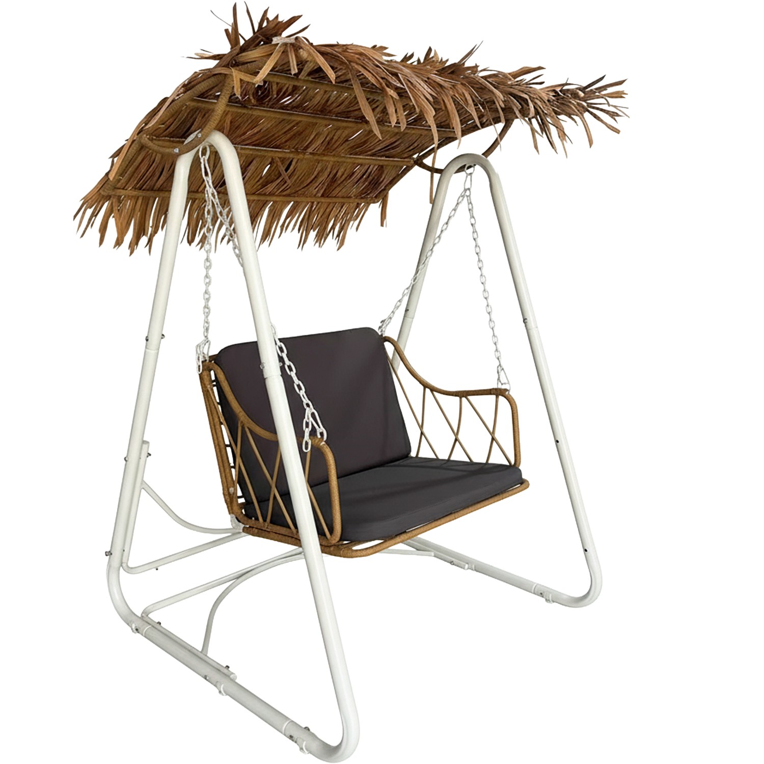 Columpio para Jardín en acero blanco colección outdoor Artisa