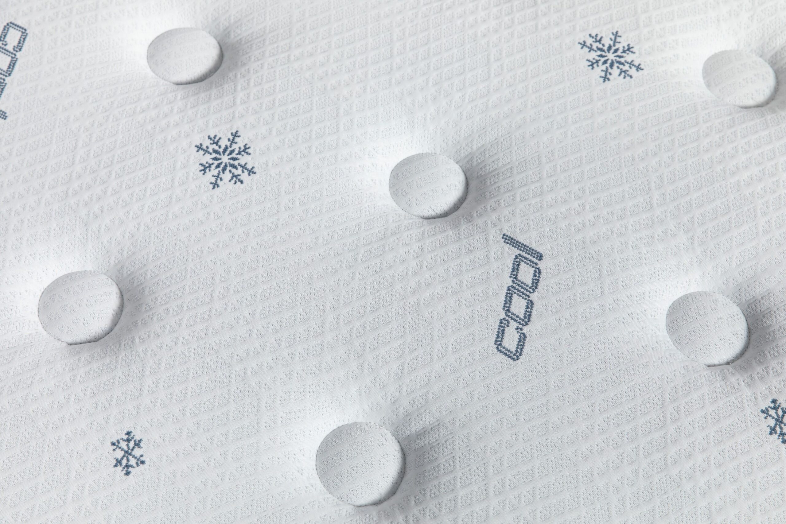 Detalle del acolchado viscoelástico y tejido Stretch del colchón Flex Fresh Cool Pocket