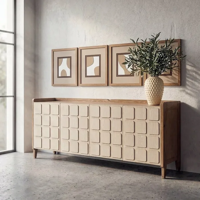 Aparador Rectangular Madera 180x45x78cm