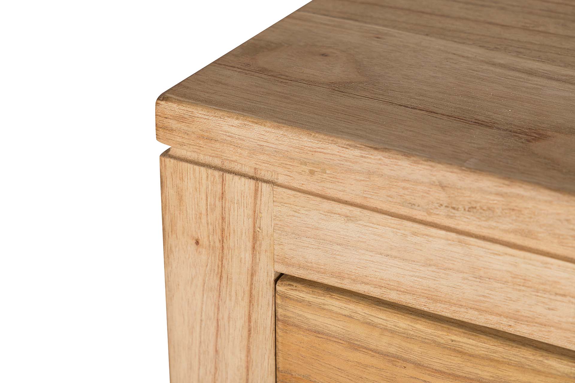 Aparador natural en madera con 4 puertas y 2 cajones