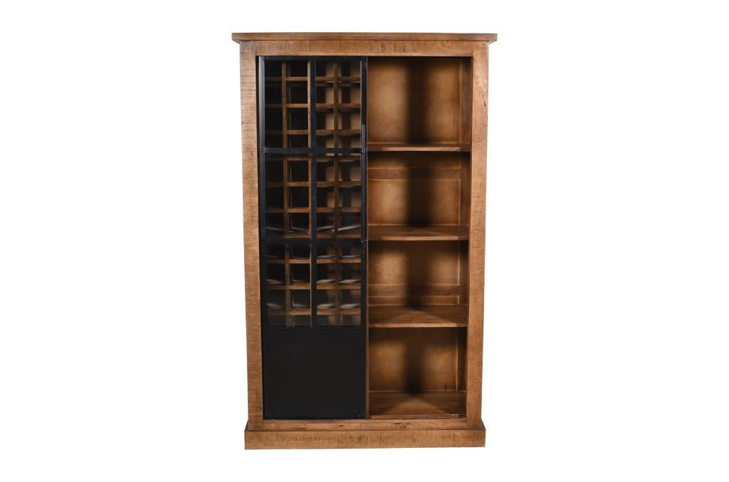 Vitrina de Madera con Botellero y Estantes Artisa hogar