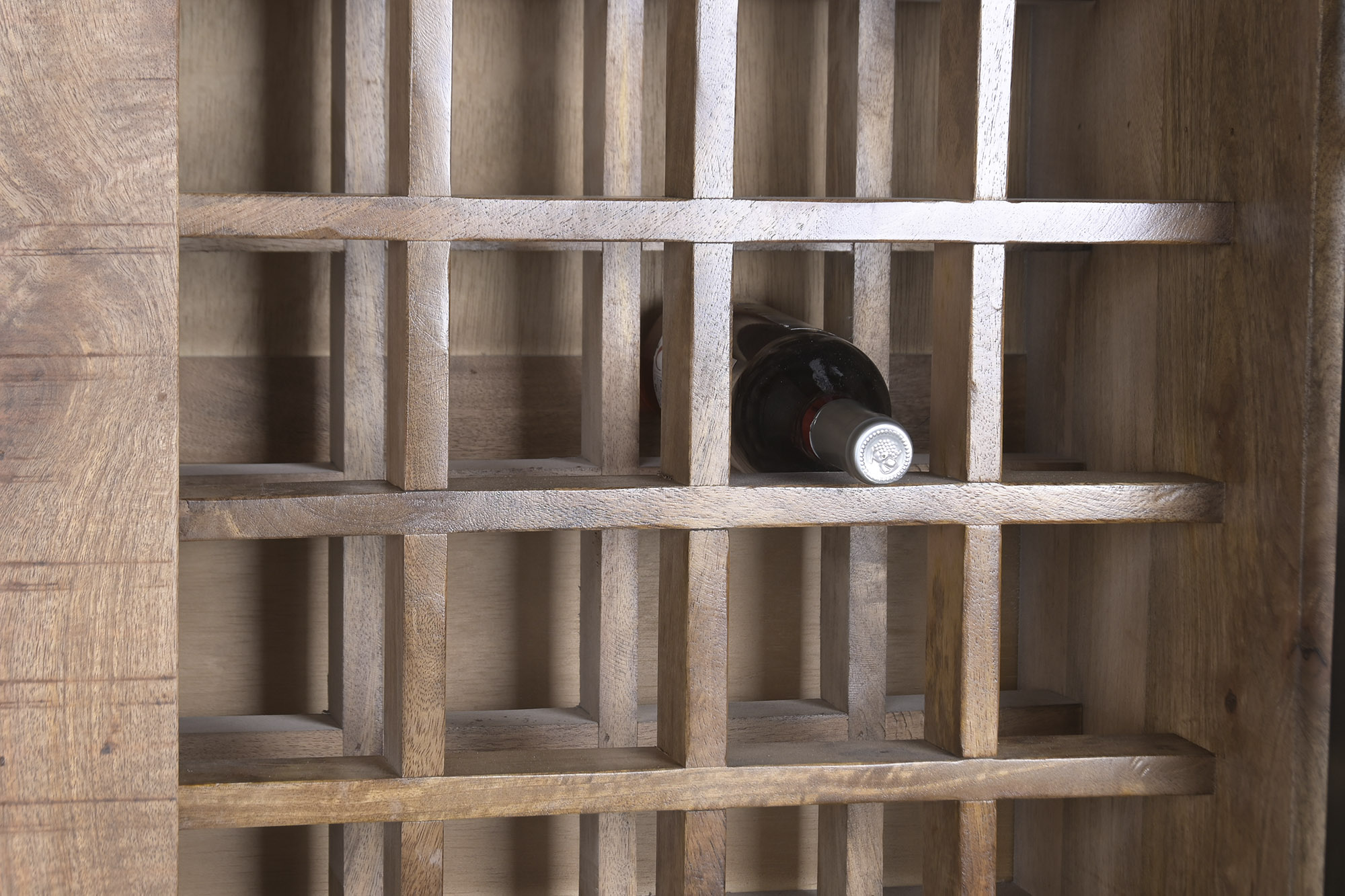 Vitrina de Madera con Botellero y Estantes Artisa hogar