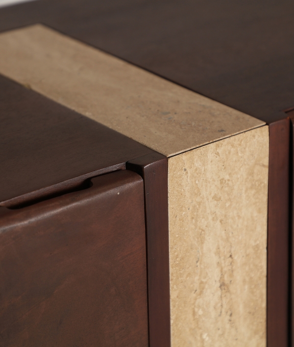Aparador Braine Marrón Madera 180x40x80cm Kodu Home - Imagen 3