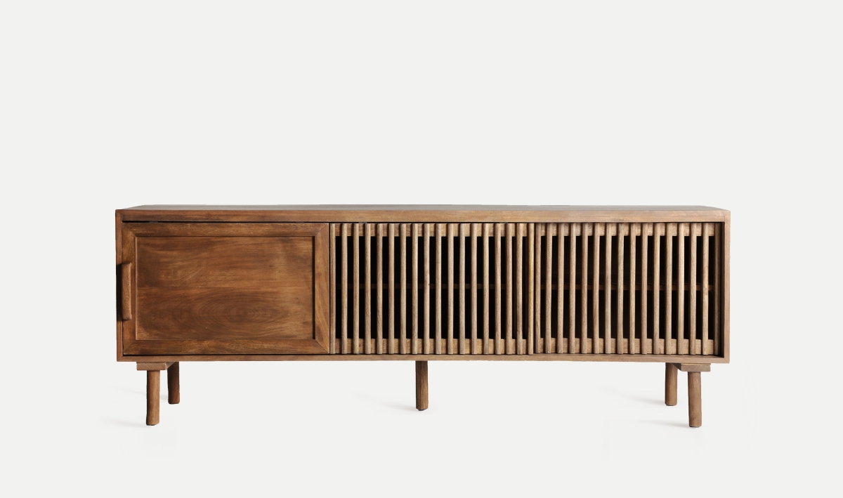 Mueble TV en Madera con Puertas Correderas Artisa de camino a tu hogar
