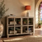 Vitrina Blanco Rozado Madera Artisa Hogar