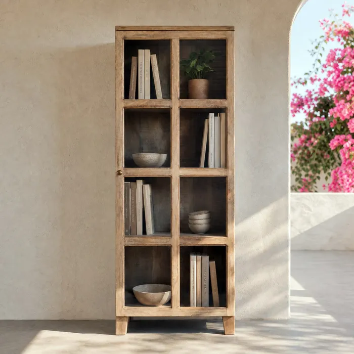 Vitrina Blanco Rozado Madera Artisa Hogar