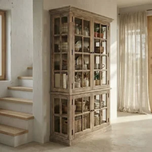 VITRINA MADERA DE PINO SALÓN Artisa hogar