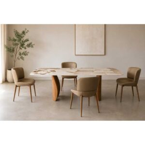Mesa de Comedor con Sobre Cerámico